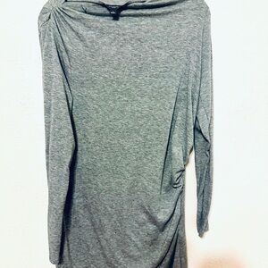 Ann Taylor Heather Gray Long Sleeve Dress Size Large EUC